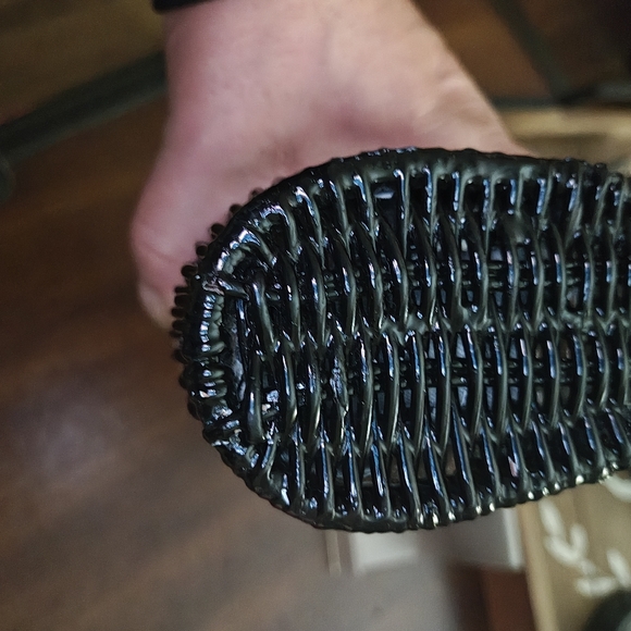 Kate Spade Wicker Clutch In Black - Picture 4 of 9